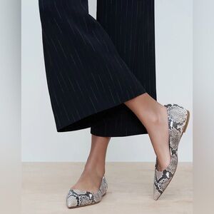 M.M. LaFleur - The Rowan Flat - Embossed Snake Skin.